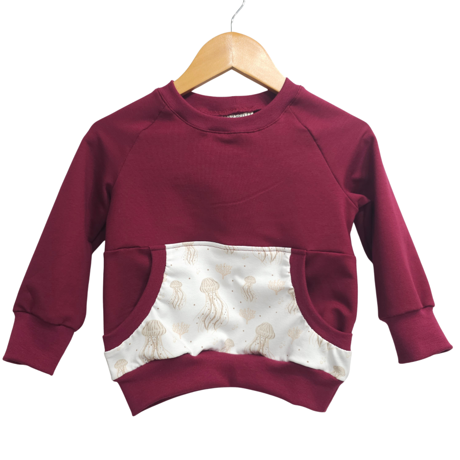 Pullover [ Kids 1-7 Jahre ] Ocean Dreams Quallen(Sweat bordeaux)